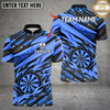 Maxcorners Fire Arrow With Flame Dart Design Multicolor Customized Name, Team Name 3D Shirts