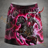 Maxcorners Darts Lightning Dark Knight Horse Personalized 3D Skirts With Shorts