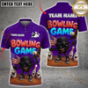Maxcorners Bowling Eagle Patriotic USA Flag Multicolor Customized Name, Team Name 3D Shirts