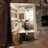 Maxcorners Moose Canvas Farmhouse Bathtub Fresh Eggs Sign Canvas Wall Art