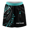 Maxcorners Customized Bowling Trouser Skirts With Shorts Underneath, Bowling Ball & Pins Black Panther Pro Sport Skorts With Pockets