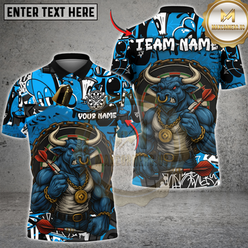 Maxcorners Darts Minotaur Dartboard Multicolor Customized Name, Team Name 3D Shirts