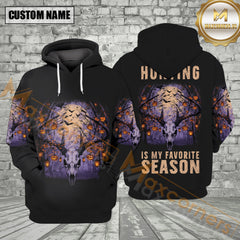 Maxcorners Deer Hunting Skull Halloween All Over Print Shirt
 Best Gift For Hunter