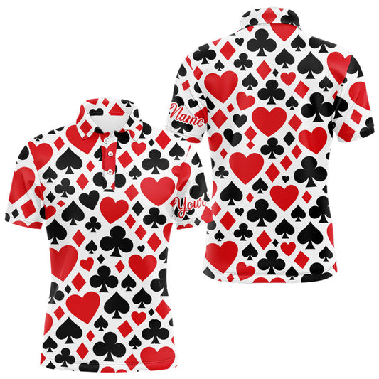 Maxcorners Poker Mens Golf Polo Shirt Custom Name Funny Golf Top For Team, Golfer Gift For Men LM2201