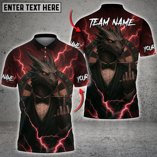 Maxcorners Darts Shadowlord Thunderstrike Dragon Multicolor Customized Name, Team Name 3D Shirts