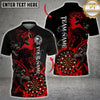 Maxcorners Darts Howling Wolf Dartboard Multicolor Customized Name, Team Name 3D Shirts