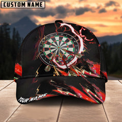 Maxcorners Darts Breath Of Thunder Multicolor Option Personalized Name 3D Cap
