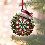 Maxcorners Dart Board, Custom Dart Board Ornaments, Christmas Gift For Dart Lovers