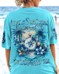 Maxcorners Swim In The Sea Compass All Over Print LM2101