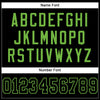 Maxcorners Custom Black Black-Neon Green Mesh Authentic Football Jersey LM2605