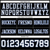 Maxcorners Custom Black White-Royal Authentic Football Jersey LM2605