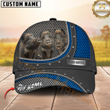 Maxcorners Hunting Style Metal Pattern Mesh Cap Personalized Name 3D Cap