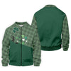 Maxcorners Green Checkered Leprechaun Shamrock St Patrick's Day Golf Shirt, Performance Golf Shirt, Polo Shirts For Men