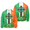 Maxcorners Celtic Cross Knotwork St Patrick's Day Shamrock Golf Shirt, Men's Golf Polo Shirts, Golf Shirts For Men