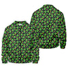 Maxcorners St Patrick's Day Beer Golf Ball Pattern Shamrock Golf Shirt, Polo Shirts For Men, Golf Shirts For Men