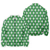 Maxcorners St Patrick's Day Shamrock Argyle Pattern Green And White Argyle Golf Shirt, Polo Shirts For Men, Golf Shirts For Men
