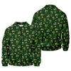 Maxcorners St Patrick's Day Golf Leprechaun Pose Shamrock Golf Shirt, Fun Golf Shirts For Men, Polo For Men