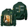 Maxcorners Golf Beer Birdie Bogey Eagle Par St Patrick's Day Green Golf Polos For Men, Golf Shirts For Men, St Patricks Day Golf Shirt