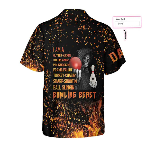 Maxcorners Bowling Beast Custom Hawaiian Shirt