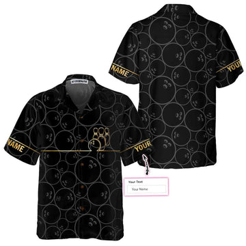 Maxcorners Bowling Pattern And Golden Hawaiian Shirt