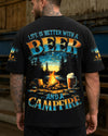 Maxcorners Life Is Better With A Beer And A Campfire All Over Print LM1501
