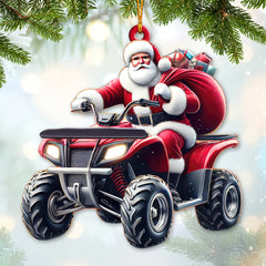 Maxcorners Custom Name Jeep Ornament, Christmas Gift for Jeep Lover 2D Flat LM2111