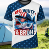 Maxcorners Fishing Shirt, 4th of July, Fishing Shirts for Men, Fishing Long Sleeve Shirt