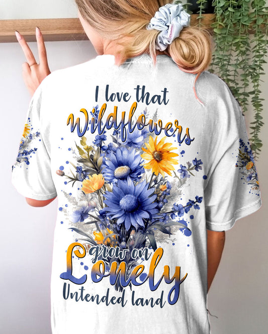 Maxcorners Wildflowers Grow On Lonely Untended Land All Over Print LM2101
