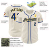 Maxcorners Custom Cream Royal-Gold Authentic Baseball Jersey LM2605