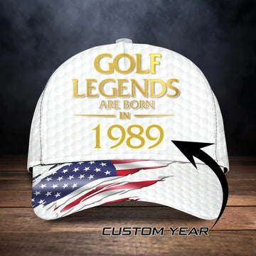 Maxcorners Custom Baseball Golf Caps For Men And Women, Golf Legends Are Born In, Best Gift For Golfer LM0402