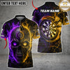 Maxcorners Darts Split Element Skull Multicolor Customized Name, Team Name 3D Shirts