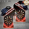 Maxcorners Darts Patriotic Bullseye Impact Multicolor Customized Name, Team Name 3D Shirts