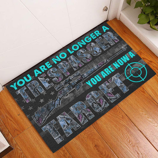 Maxcorners Hunting Rubber Doormat, Hunting You Are No Longer A You Are Now A Welcome Doormat, Indoor Outdoor Door Mat, Home Decor