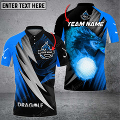 Maxcorners Dragolf For Golf Lovers Multicolor Option Customized Name 3D Shirt