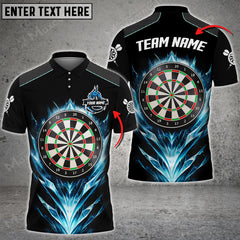 Maxcorners Darts Dragon On Night Color Options Personalized Name, Team Name Unisex 3D Shirt