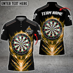 Maxcorners Darts Dragon On Night Color Options Personalized Name, Team Name Unisex 3D Shirt