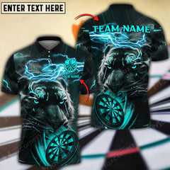 Maxcorners Darts Tiger Lightning Jersey Multicolor Options Personalized Name, Team Name Unisex 3D Shirt