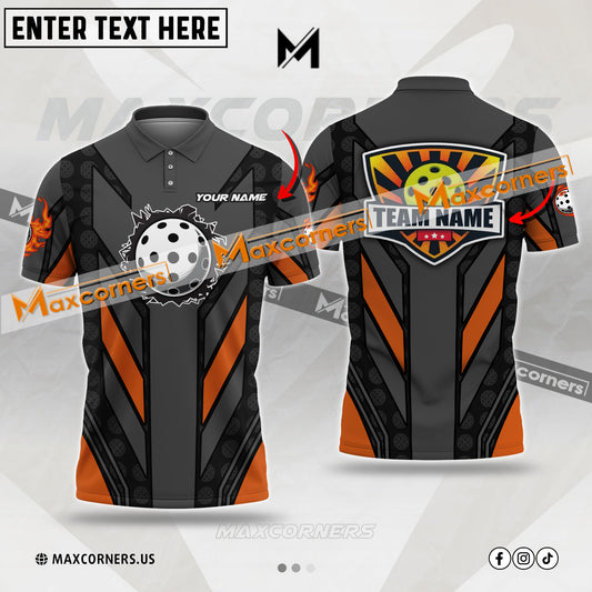 Maxcorners Pickleball Multicolor Jersey Pattern Personalized Name, Team Name 3D Shirt