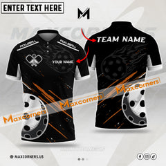 Maxcorners Pickleball Multicolor Fire Ball Personalized Name, Team Name 3D Shirt