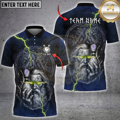 Maxcorners Bowling Odin Rune Lightning Graphic Multioptions Customized Name, Team Name 3D Shirt (5 Colors)