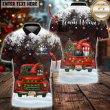 Maxcorners Bowling Christmas Truck Multioptions Customized Name And Pet's Picture 3D Shirts