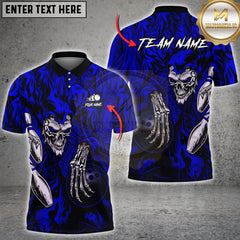 Maxcorners Cloaked Skeleton Play Bowling Multioptions Customized Name, Team Name 3D Shirt (5 Colors)