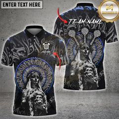 Maxcorners Dartboard The Calligraffiti Of Dark Girl 3 Multioptions Customized Name, Team Name 3D Shirt (5 Colors)