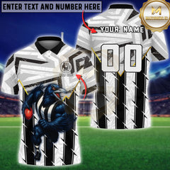 Maxcorners AFL Rugby Collingwood Magpies Mascot Multioptions Customized Name, Team Name 3D Shirts