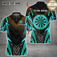 Maxcorners Dartboard Golden Jersey Vector Multioptions Customized Name, Team Name 3D Shirt (5 Colors)