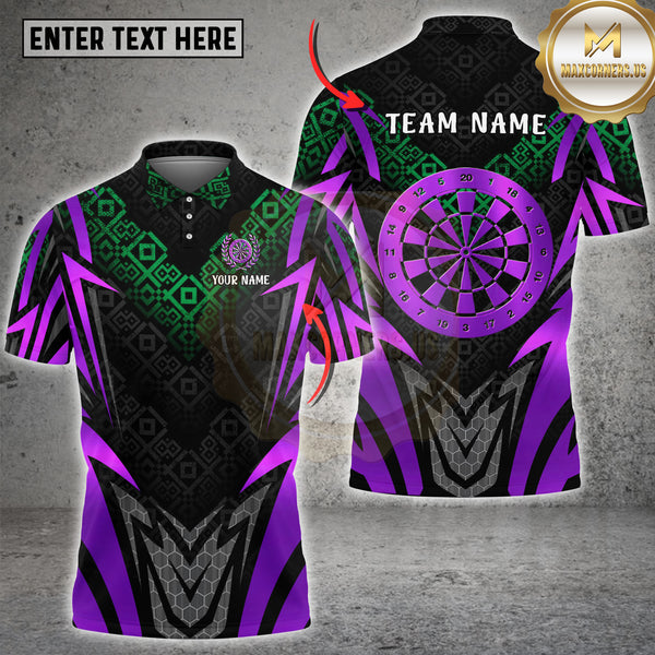 Maxcorners Dartboard Golden Jersey Vector Multioptions Customized Name, Team Name 3D Shirt (5 Colors)