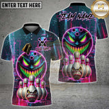 Maxcorners Bowling Monster Customized Name, Team Name 3D Shirt (4 Colors)