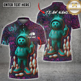 Maxcorners Graffiti Bowling Men Multioptions Customized Name, Team Name 3D Shirt (5 Colors)