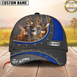 Maxcorners Hunting Style Metal Pattern Mesh Cap Personalized Name 3D Cap