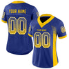 Maxcorners Custom Royal Yellow-White Drift Fashion Football Jersey LM2605
